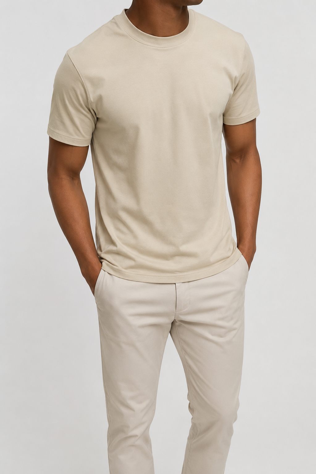 Shiny Khaki T-Shirt
